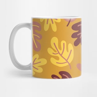 Doodle Acorn Autumn Leaves Mug